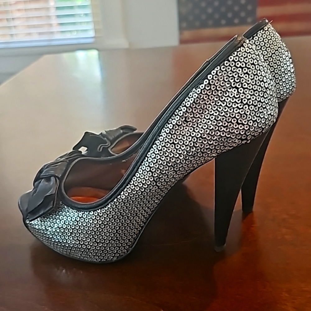 Sequin High Heels